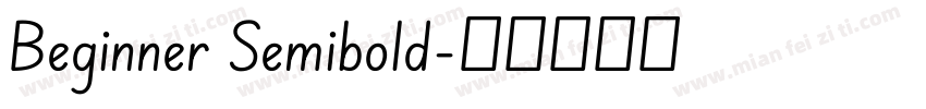 Beginner Semibold字体转换